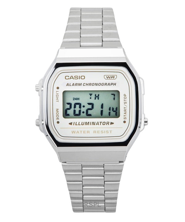 Casio Vintage Digital Stainless Steel Bracelet Quartz A168WA8 Unisex