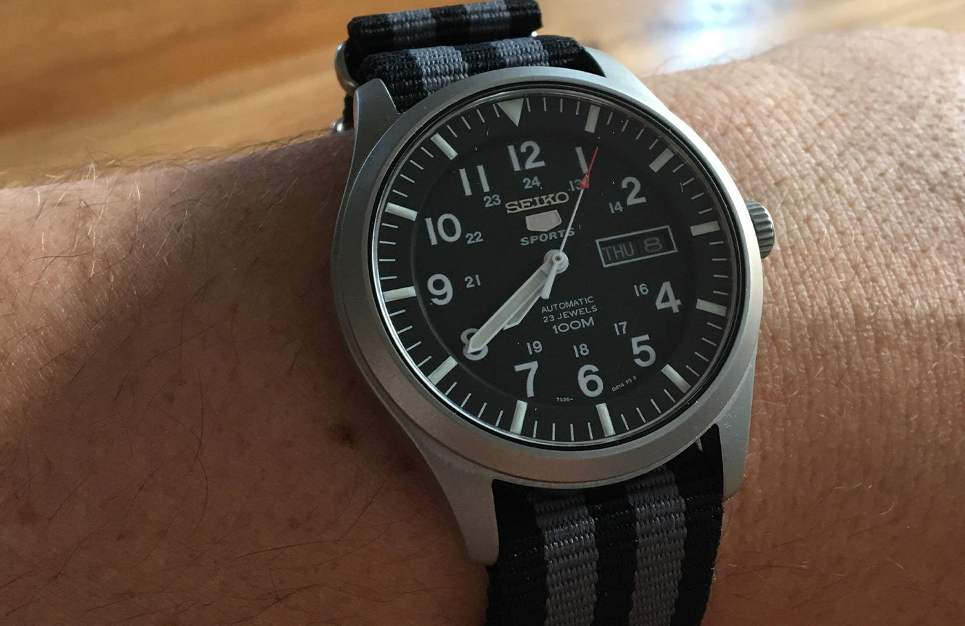 Seiko 5 Sports SNZG15 SNZG15K1 SNZG15K Automatic Men’s Watch