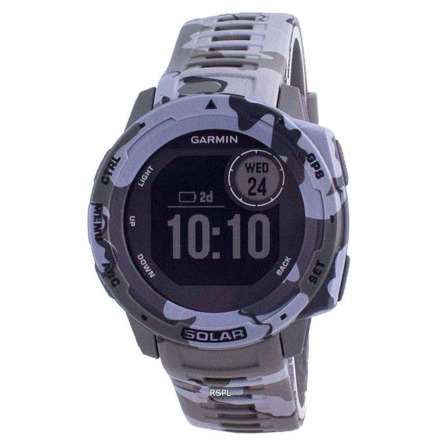 Garmin Instinct Solar Tactical Edition Lichen Camo Silicone Band 010-02293-06 Multisport Watch