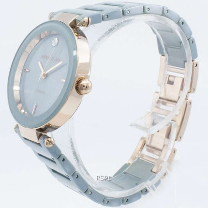 Anne Klein 1018RGLB Diamond Accents Quartz Women's Watch