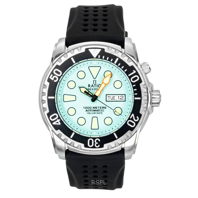 Ratio FreeDiver Helium-Safe 1000M Sapphire Automatic 1068HA90-34VA-IBLU Men's Watch