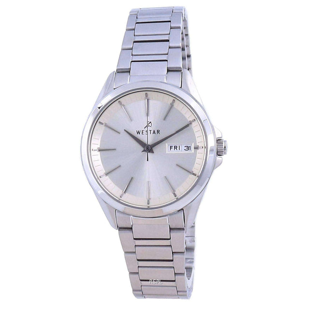 Westar Champagne Dial Stainless Steel Quartz 40212 STN 102 Women's Watch