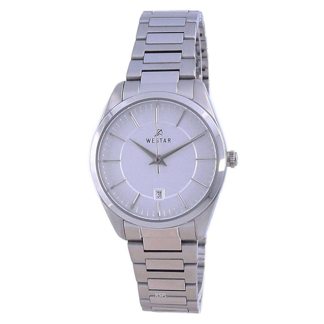 Westar Silver Dial Stainless Steel Quartz 40213 STN 107 Women's Watch