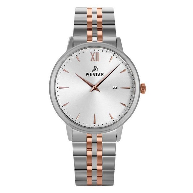 Westar Profile Stainless Steel Silver Dial Quartz 50215SPN607 Mens Watch