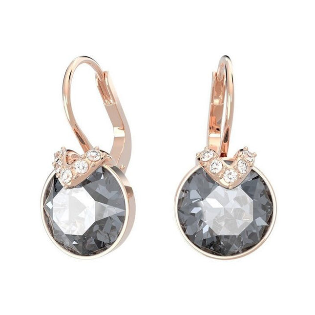 Swarovski Bella V Drop Gray Crystal Earrings 5299317 For Women