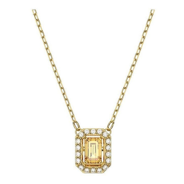 Swarovski Millenia Cubic Zirconia Stone Yellow Gold Plated Octagon Cut Necklace 5598421 For Women