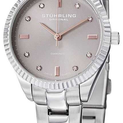 Stuhrling Original Allure Diamond Quartz 607L.03 Womens Watch
