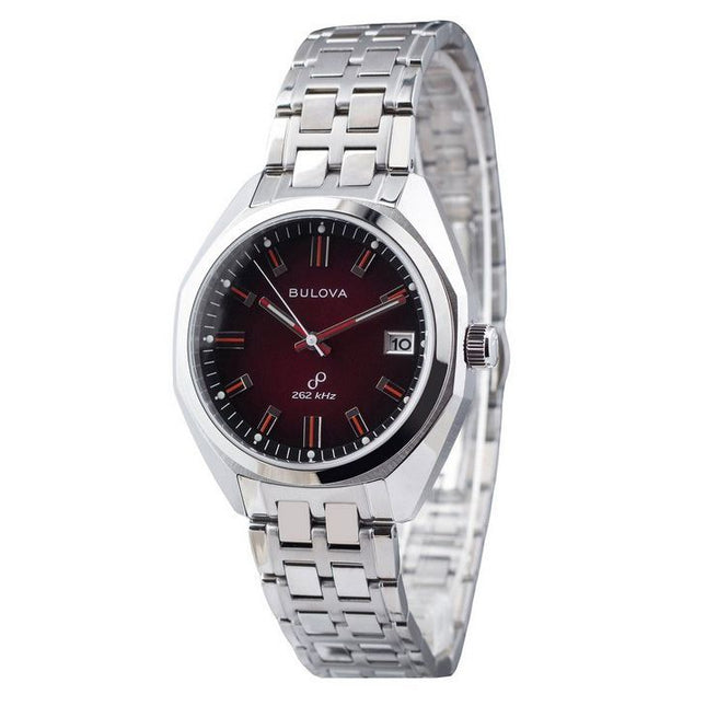 Bulova Classic Precisionist Jet Star Stainless Steel Red Dial Quartz 96B401 Men's Watch