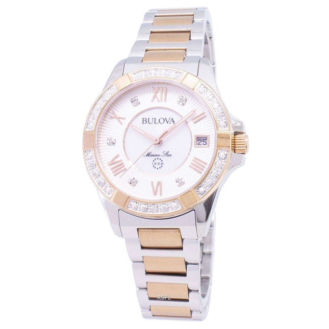 Bulova Marine Star 98R234 Diamond Accent Quartz Women's Watch
