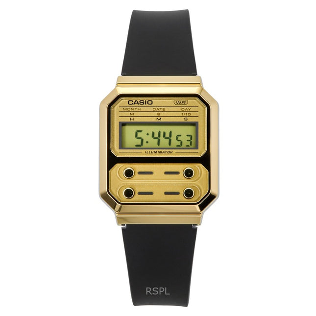 Casio Vintage Digital Resin Strap Quartz A100WEFG-9A Unisex Watch