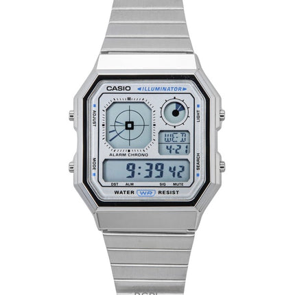 Casio Vintage Digital Stainless Steel Quartz A130WE-7A Unisex Watch