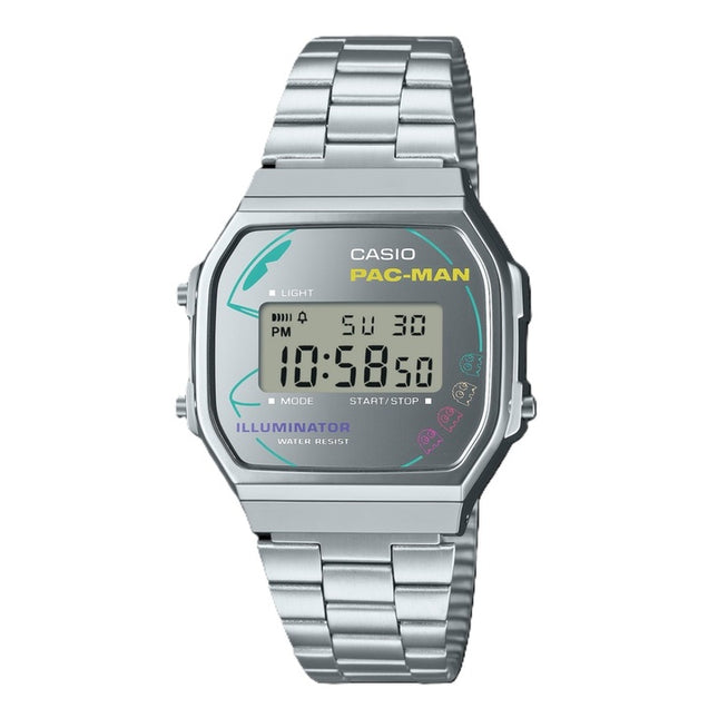 Casio Vintage Digital PAC-MAN Collaboration Quartz A168WEPC-7A Unisex Watch