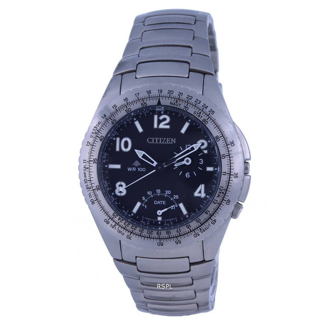 Citizen Promaster Stainless Steel Black Dial Quartz AB4010-56E.G 100M Mens Watch