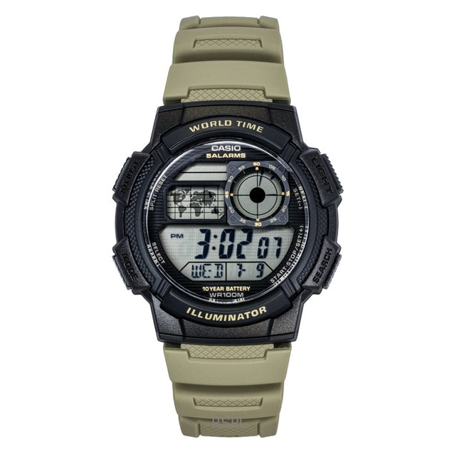 Casio Standard Digital Resin Strap Quartz AE-1000W-5AV 100M Men's Watch