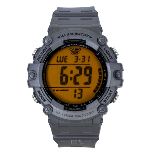 Casio Multifunctional Digital Resin Strap Quartz AE-1500WHC-8AV 100M Men's Watch