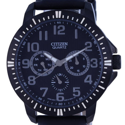 Citizen Analog Leather Black Dial Quartz AG8315-04E.G Mens Watch