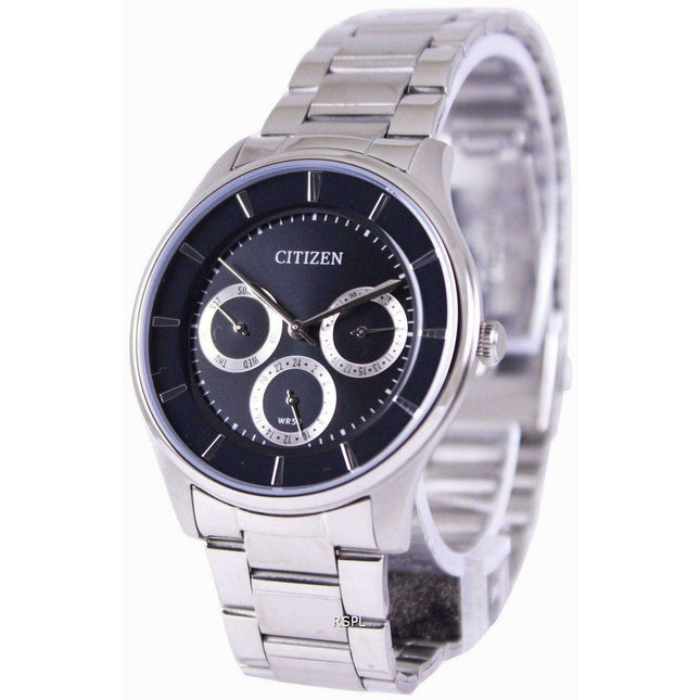 Citizen Multifunction Quartz Black Dial AG8351-51E Mens Watch