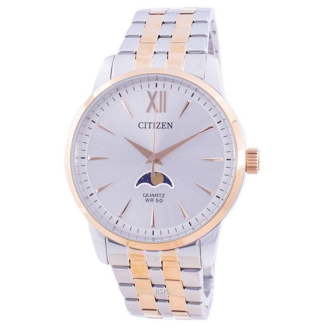 Citizen Moonphase Silver Dial Quartz AK5006-58A Men's Watch