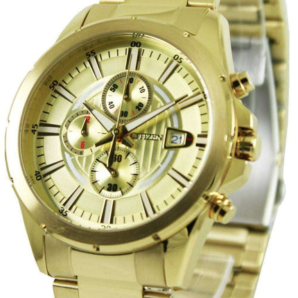 Citizen Chronograph Gold Tone AN3562-56P Mens Watch