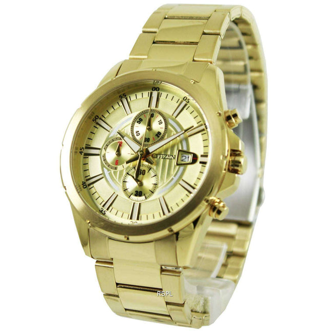 Citizen Chronograph Gold Tone AN3562-56P Mens Watch