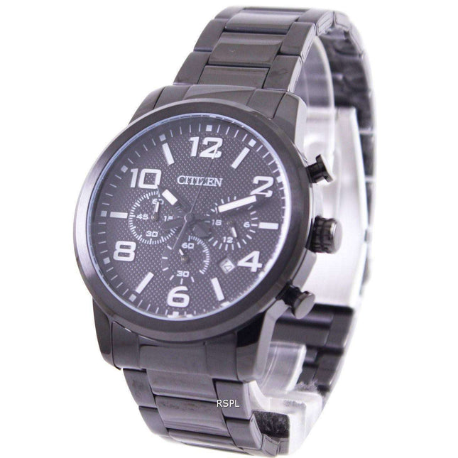 Citizen Black IP Quartz Chronograph AN8055-57E Mens Watch