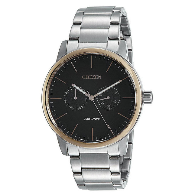 Citizen Black Dial Stainless Steel Quartz AO9044-51E Mens Watch