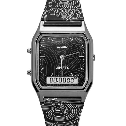 Casio Vintage Liberty Analog Digital Black Dial Quartz AQ-230EBLT-1A Unisex Watch