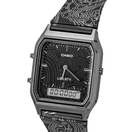 Casio Vintage Liberty Analog Digital Black Dial Quartz AQ-230EBLT-1A Unisex Watch