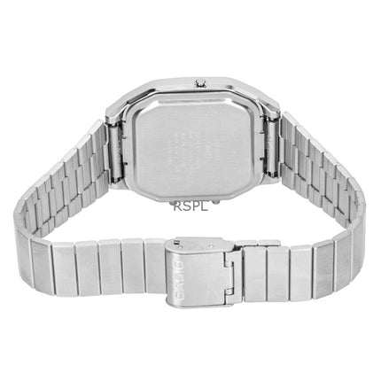 Casio Vintage Analog Digital Stainless Steel Silver Dial Quartz AQ-240E-7A Unisex Watch