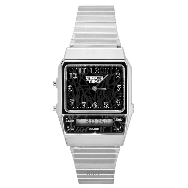 Casio Vintage Analog Digital Stranger Things Black Dial Quartz AQ-800EST-1A Unisex Watch