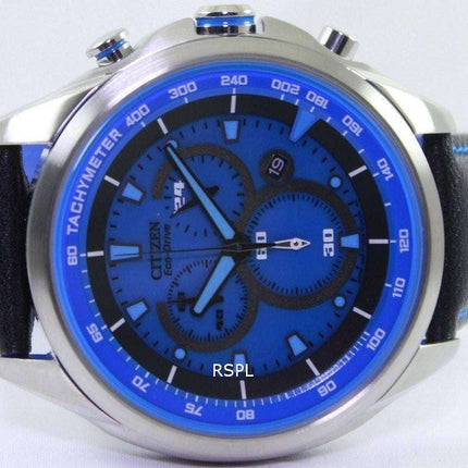 Citizen WDR Eco-Drive Chronograph Tachymeter AT2180-00L Mens Watch