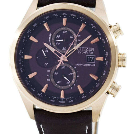 Citizen Eco-Drive Radio Controlled Chronograph World Time AT8019-02W Men's Watch