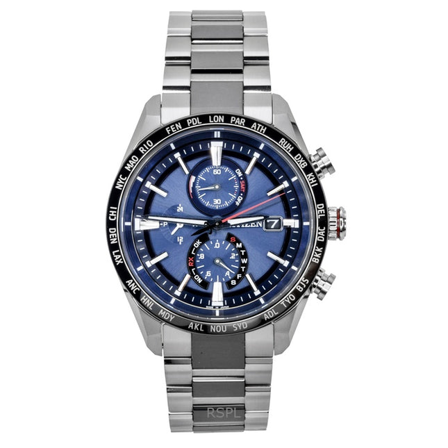 Citizen Attesa Chronograph Radio Controlled Super Titanium Eco-Drive AT8186-51L 100M Men's Watch