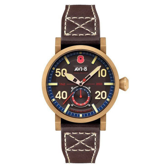 AVI-8 Dambuster 80th Anniversary Royal British Legion Meca-Quartz Limited Edition Brown Dial AV-4108-RBL-05 Mens Watch