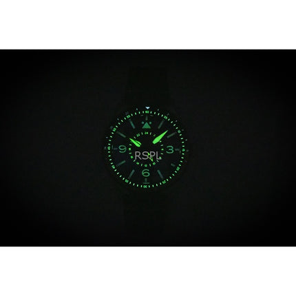 AVI-8 Flyboy Airmaster GMT Fuselage Green Leather Strap Green Dial Automatic AV-4128-03 Men's Watch