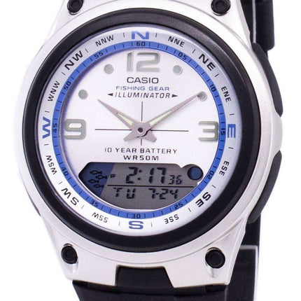 Casio Analog Digital Out Gear Fishing Illuminator AW-82-7AVDF AW-82-7AV Mens Watch