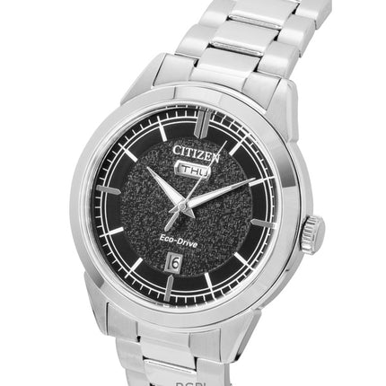 Citizen Eco-Drive Stainless Steel Black Dial AW0151-85E 100M Men's Watch