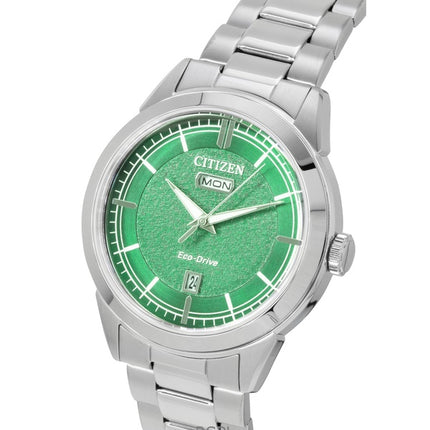 Citizen Eco-Drive Stainless Steel Green Dial AW0151-85X 100M Men's Watch