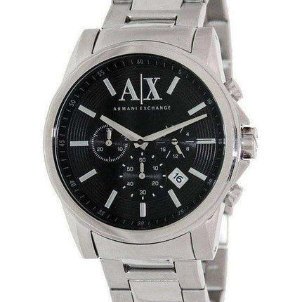 Armani Exchange Chronograph Black Dial AX2084 Mens Watch