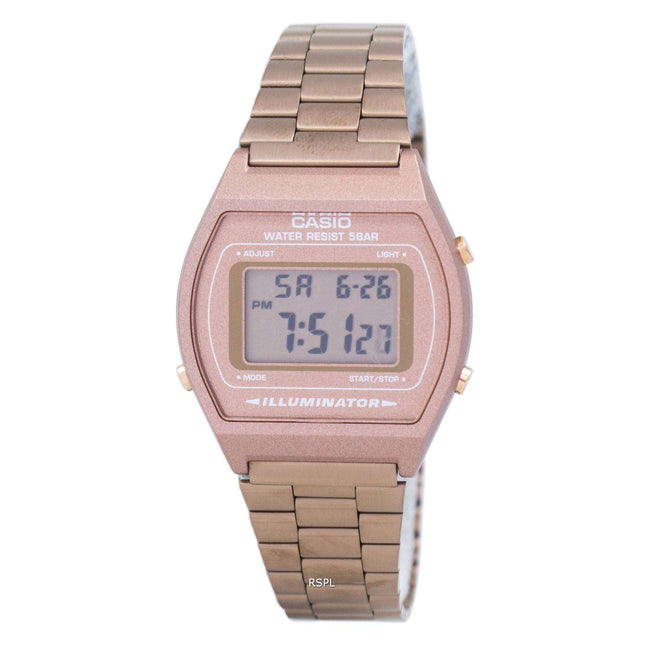 Casio Digital Quartz Stainless Steel 50M Illuminator B640WC-5ADF B640WC-5A Mens Watch