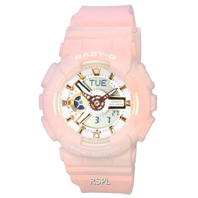 Casio Baby-G Analog Digital White Dial Quartz BA-110XRG-4A 100M Women's Watch