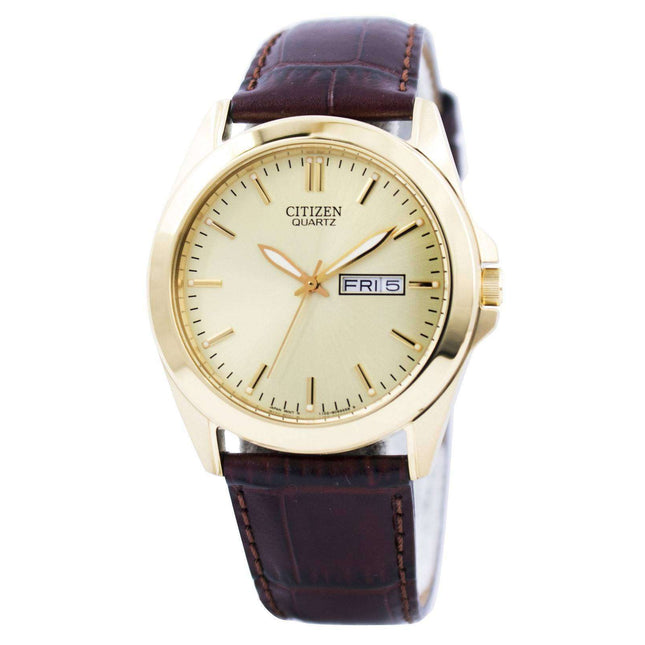 Citizen Quartz Gold Tone Analog BF0582-01P Men's Watch