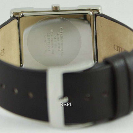 Citizen Quartz Black Dial Leather Strap BG5080-05E Womens Watch