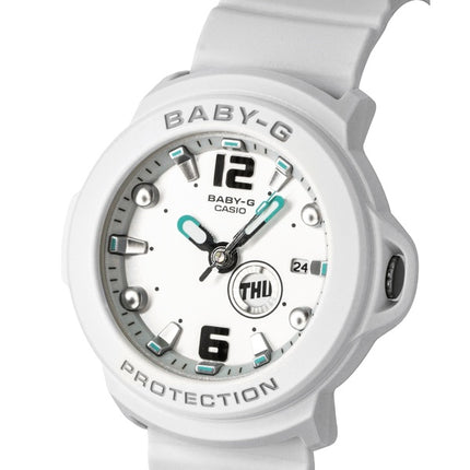 Casio Baby-G Plus Analog Resin White Dial Quartz BGA-15K-7A 100M Women's Watch With Convertible Holder