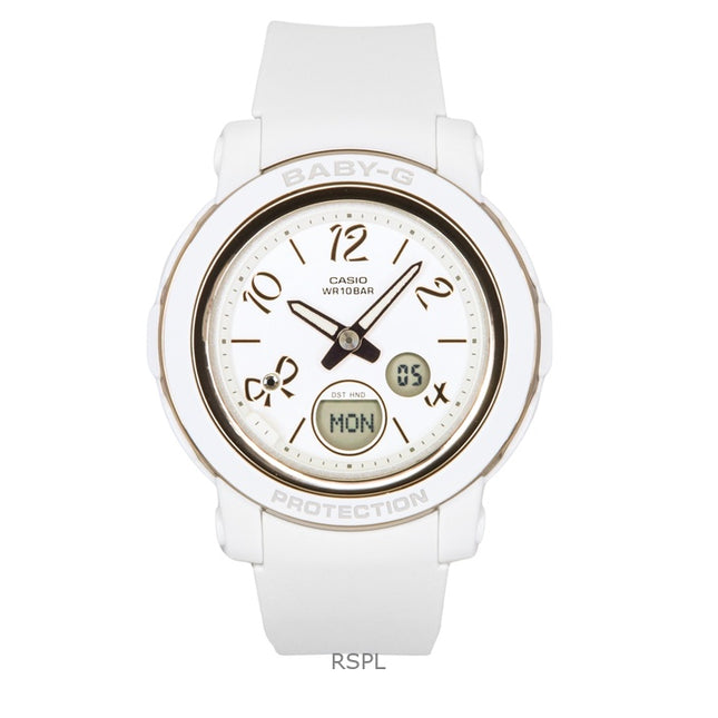Casio Baby-G Analog Digital Resin Strap White Dial Quartz BGA-290RA-7A 100M Women's Watch