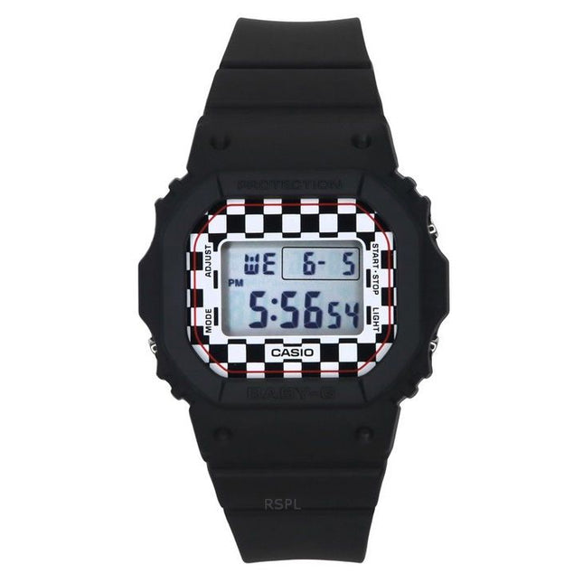 Casio Baby-G Skater Fashion Digital Black Resin Strap Quartz BGD-565GS-1 100M Women's Watch