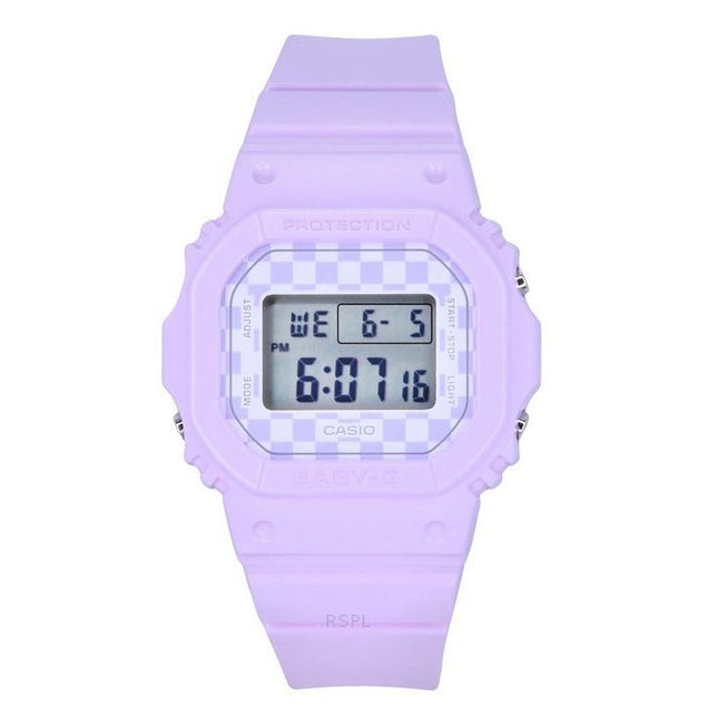 Casio Baby-G Skater Fashion Digital Purple Resin Strap Quartz BGD-565GS-6 100M Women's Watch