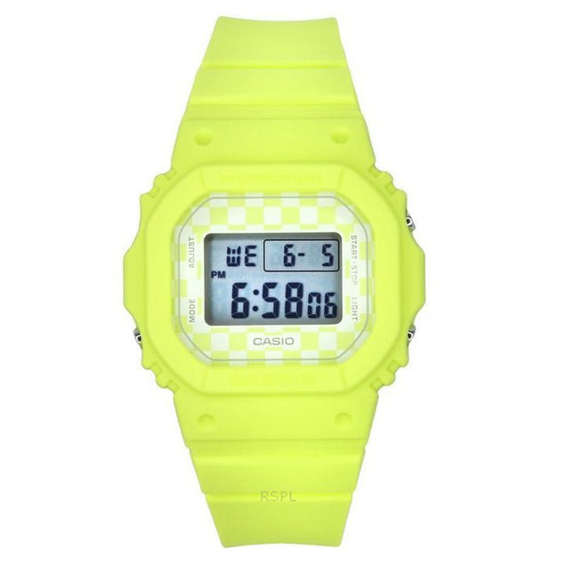 Casio Baby-G Skater Fashion Digital Light Green Resin Strap Quartz BGD-565GS-9 100M Women's Watch
