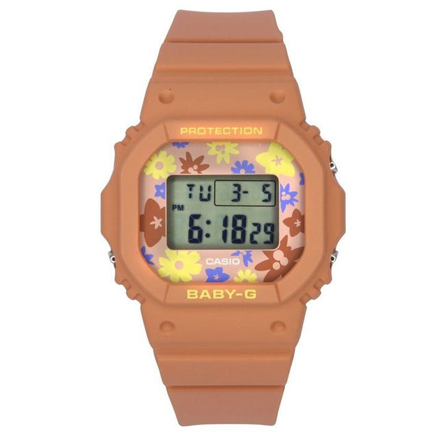 Casio Baby-G Retro Flower Field Digital Resin Strap Quartz BGD-565RP-4 100M Womens Watch