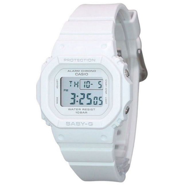 Casio Baby-G Digital White Resin Strap Quartz BGD-565U-7 100M Womens Watch